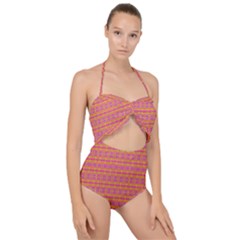 Creamsicle Experience Scallop Top Cut Out Swimsuit