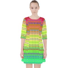 Disco Jesus Quarter Sleeve Pocket Dress by Thespacecampers