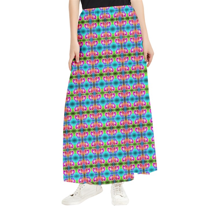 Dots On Dots Maxi Chiffon Skirt