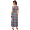 Dots On Dots V-Neck Chiffon Maxi Dress View2