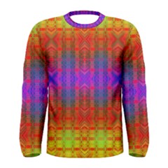 Electric Sunset Men s Long Sleeve Tee by Thespacecampers