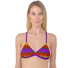 Electric Sunset Reversible Tri Bikini Top by Thespacecampers