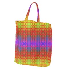 Electric Sunset Giant Grocery Tote by Thespacecampers