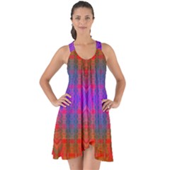 Electric Sunset Show Some Back Chiffon Dress by Thespacecampers