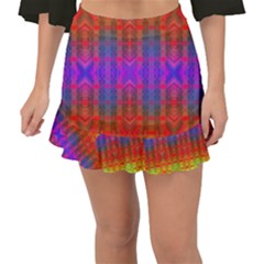 Electric Sunset Fishtail Mini Chiffon Skirt by Thespacecampers