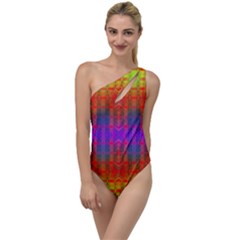 Electric Sunset To One Side Swimsuit by Thespacecampers