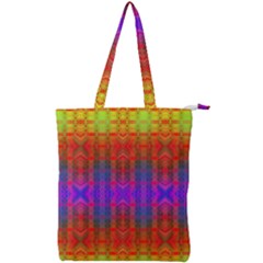 Electric Sunset Double Zip Up Tote Bag by Thespacecampers