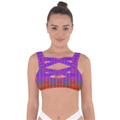 Electric Sunset Bandaged Up Bikini Top by Thespacecampers