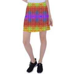 Electric Sunset Tennis Skirt by Thespacecampers