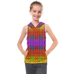 Electric Sunset Kids  Sleeveless Hoodie by Thespacecampers