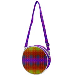 Electric Sunset Crossbody Circle Bag by Thespacecampers