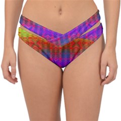 Electric Sunset Double Strap Halter Bikini Bottom