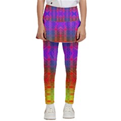 Electric Sunset Kids  Skirted Pants by Thespacecampers