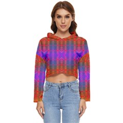 Electric Sunset Women s Lightweight Cropped Hoodie by Thespacecampers