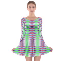 Electro Stripe Long Sleeve Skater Dress by Thespacecampers