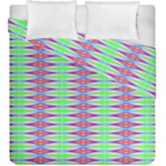 Electro Stripe Duvet Cover Double Side (king Size) by Thespacecampers