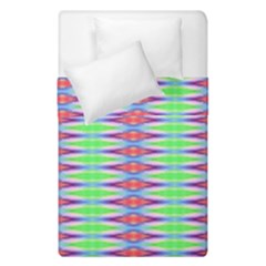 Electro Stripe Duvet Cover Double Side (single Size) by Thespacecampers