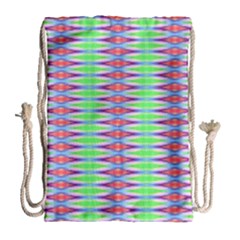 Electro Stripe Drawstring Bag (large) by Thespacecampers