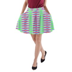 Electro Stripe A-line Pocket Skirt by Thespacecampers