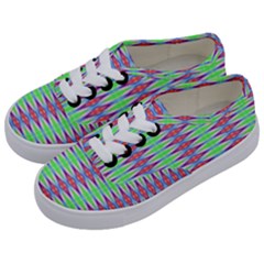 Electro Stripe Kids  Classic Low Top Sneakers by Thespacecampers