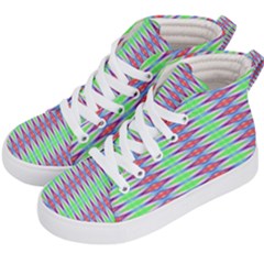 Electro Stripe Kids  Hi-top Skate Sneakers by Thespacecampers