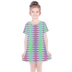 Electro Stripe Kids  Simple Cotton Dress