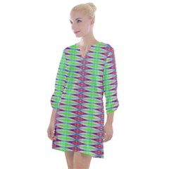 Electro Stripe Open Neck Shift Dress by Thespacecampers