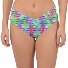 Electro Stripe Double Strap Halter Bikini Bottom by Thespacecampers