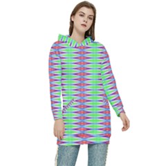 Electro Stripe Women s Long Oversized Pullover Hoodie