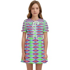 Electro Stripe Kids  Sweet Collar Dress