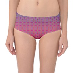 Energetic Flow Mid-waist Bikini Bottoms by Thespacecampers