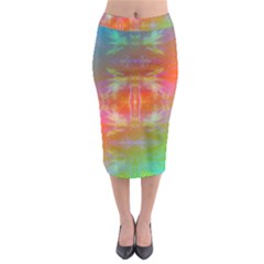 Faded Consciousness Midi Pencil Skirt by Thespacecampers