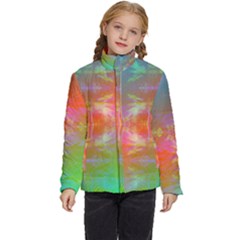 Faded Consciousness Kids  Puffer Bubble Jacket Coat by Thespacecampers