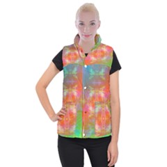 Faded Consciousness Women s Button Up Vest by Thespacecampers