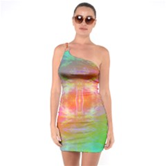 Faded Consciousness One Soulder Bodycon Dress by Thespacecampers