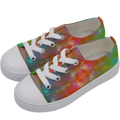 Faded Consciousness Kids  Low Top Canvas Sneakers