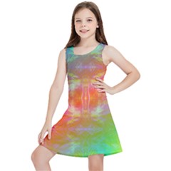 Faded Consciousness Kids  Lightweight Sleeveless Dress by Thespacecampers