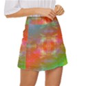 Faded Consciousness Mini Front Wrap Skirt View3