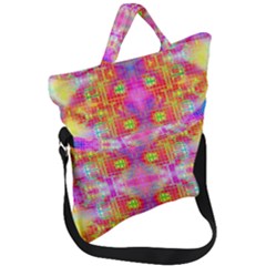 Fractaling Fold Over Handle Tote Bag by Thespacecampers