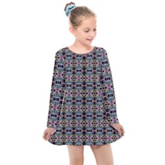 Geoshine Kids  Long Sleeve Dress by Thespacecampers