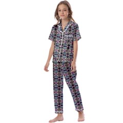 Geoshine Kids  Satin Short Sleeve Pajamas Set by Thespacecampers