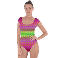 Groovy Godess Short Sleeve Leotard  by Thespacecampers