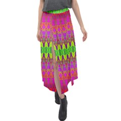 Groovy Godess Velour Split Maxi Skirt by Thespacecampers