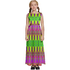 Groovy Godess Kids  Satin Sleeveless Maxi Dress