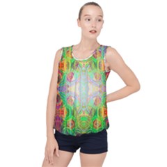 Art In Space Bubble Hem Chiffon Tank Top by Thespacecampers