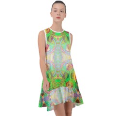 Art In Space Frill Swing Dress