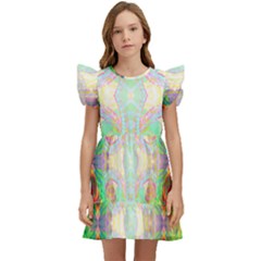 Art In Space Kids  Winged Sleeve Dress