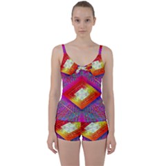 Diamond In The Rough Tie Front Two Piece Tankini by Thespacecampers