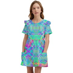 Experimental Dreams Kids  Frilly Sleeves Pocket Dress by Thespacecampers