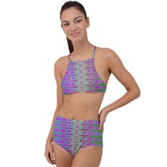 Glitch Machine High Waist Tankini Set by Thespacecampers